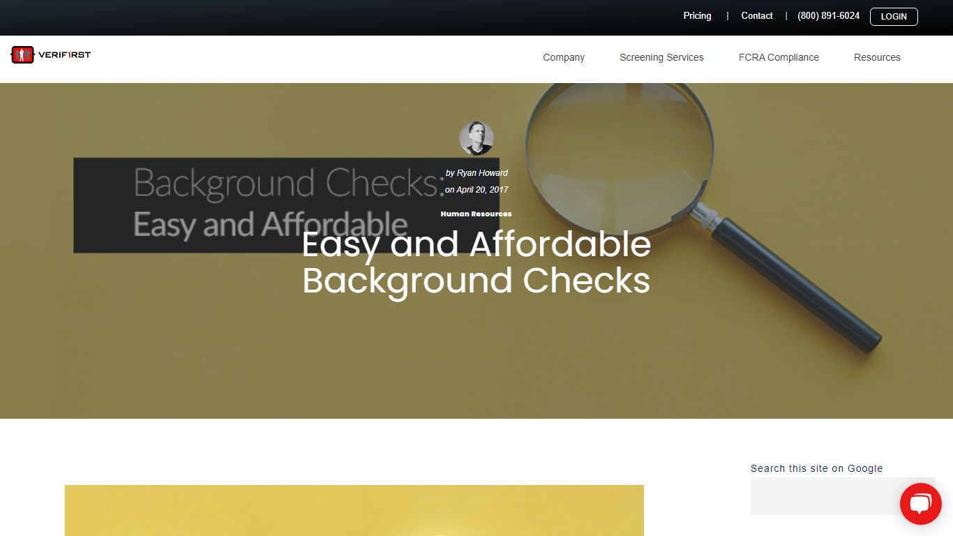 Easy and Affordable Background Checks - VeriFirst